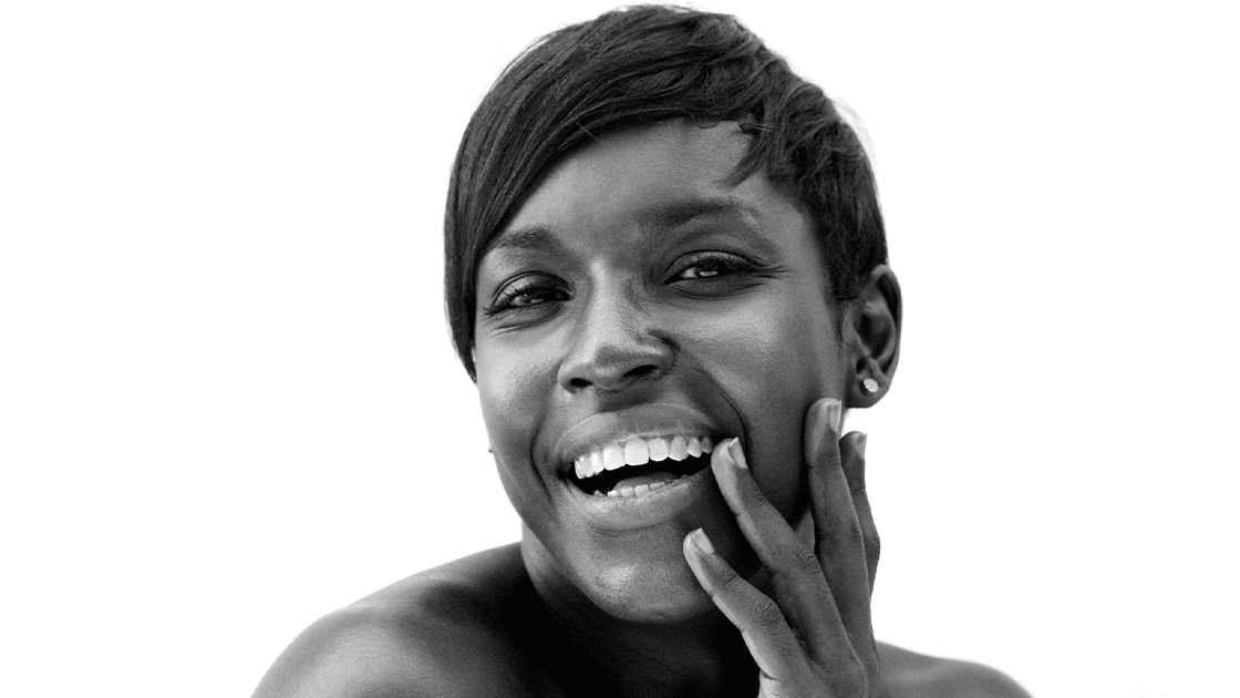 lady with glowing skin